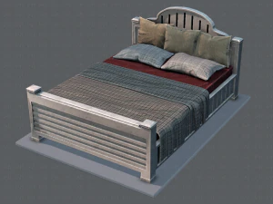 Bett v01 3D Modell