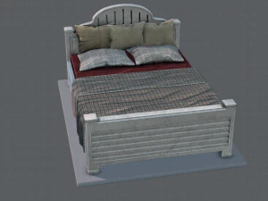 Bett v01 3D Modell