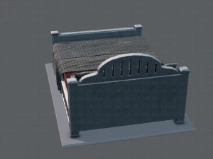 Bett v01 3D Modell