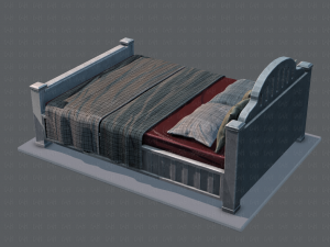 bed v01 3D 모델