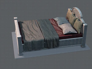 Bett v01 3D Modell