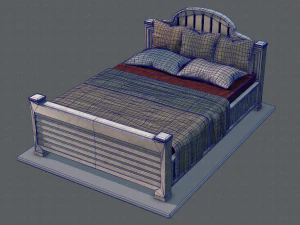 Bett v01 3D Modell