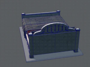 Bett v01 3D Modell