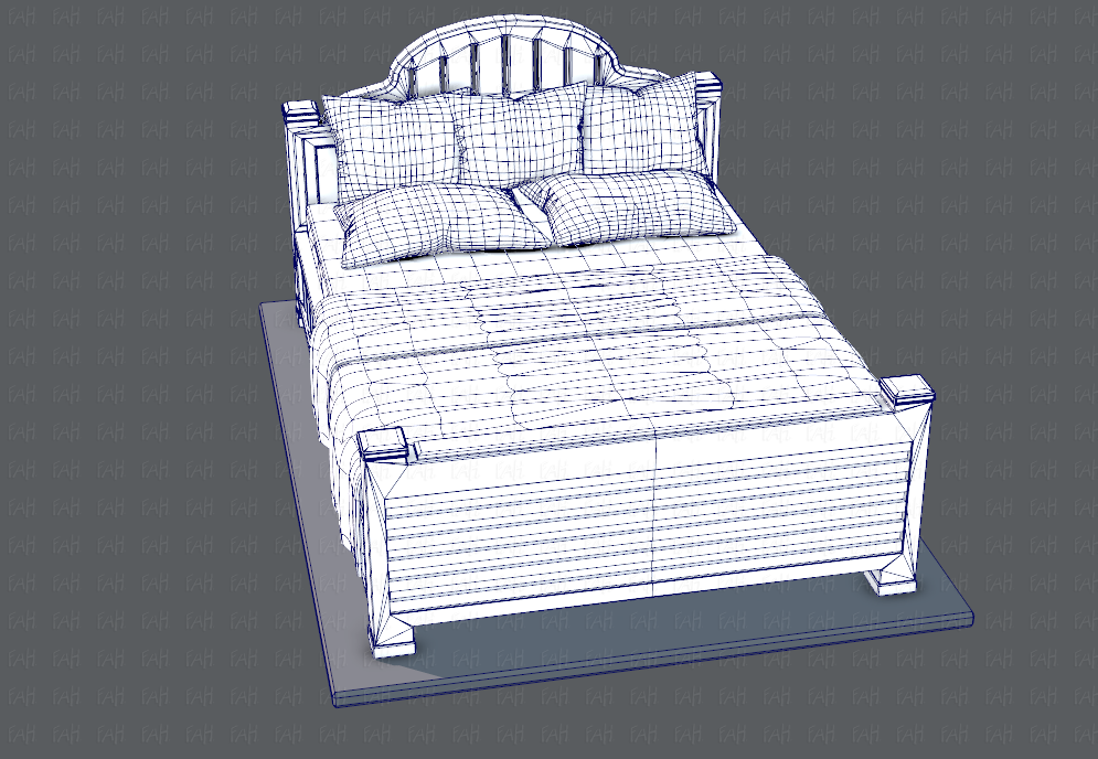 Bed 5. Blender bed model.