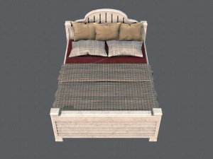 Bett v01 3D Modell