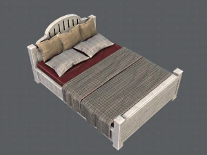 Bett v01 3D Modell
