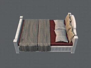 Bett v01 3D Modell