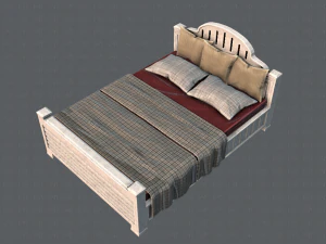 Bett v01 3D Modell