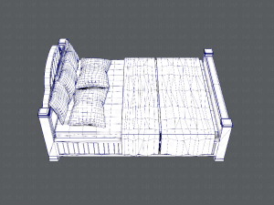 bed v01 3D 모델
