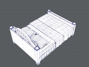 bed v01 3D 모델