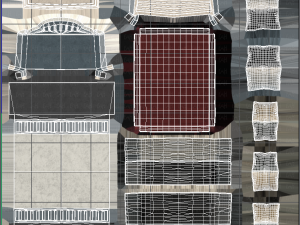 bed v01 3D 모델