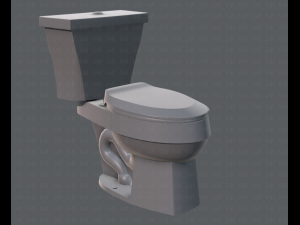 flush toilet 3D Модель