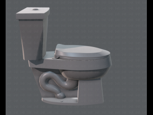 flush toilet 3D Модель