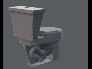 flush toilet 3D Модель