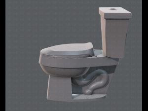 flush toilet 3D Модель