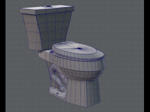 flush toilet 3D Модель