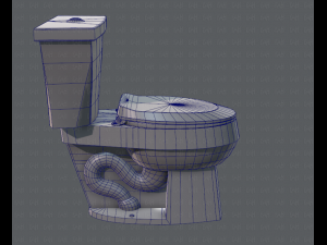 flush toilet 3D Модель
