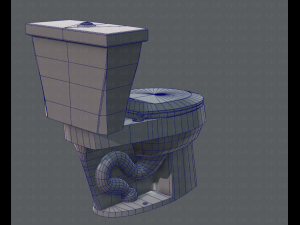 flush toilet 3D Модель
