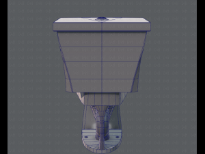 flush toilet 3D Модель