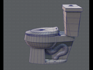 flush toilet 3D Модель