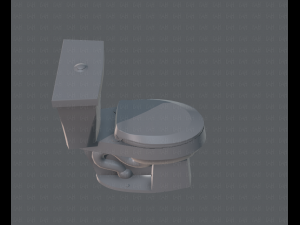 flush toilet 3D Модель
