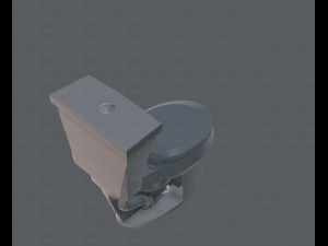 flush toilet 3D Модель