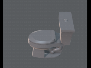 flush toilet 3D Модель