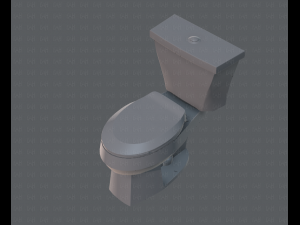 flush toilet 3D Модель
