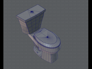 flush toilet 3D Модель