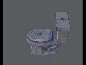 flush toilet 3D Модель