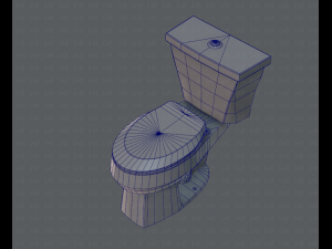 flush toilet 3D Модель