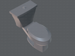 flush toilet 3D Модель