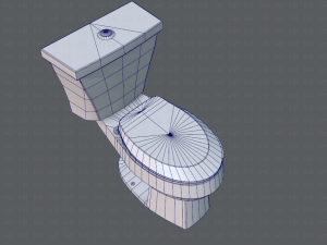 flush toilet 3D Модель