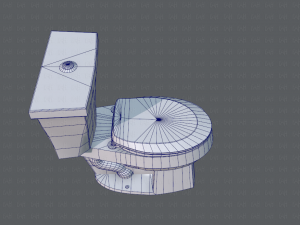 flush toilet 3D Модель