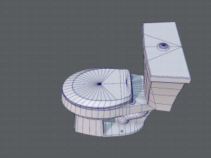 flush toilet 3D Модель
