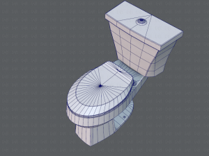 flush toilet 3D Модель