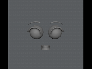 base mesh girl character low polygon 3Dモデル