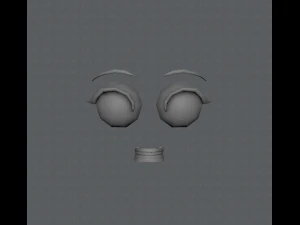 base mesh girl character low polygon 3D Model