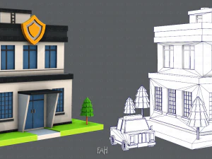 police building 3D Model