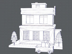 police building 3D Model