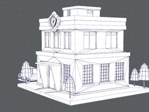 police building 3D Model