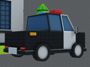 police building 3D Модель