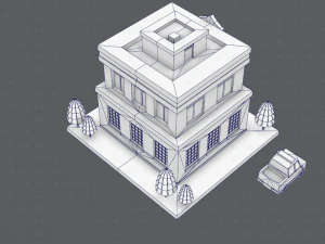 police building 3D Model