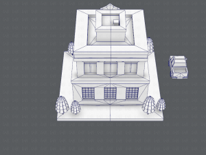 police building 3D Модель
