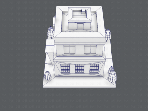 police building 3D Модель