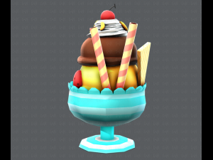 ice cream cup Modello 3D