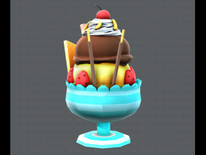 ice cream cup Modello 3D
