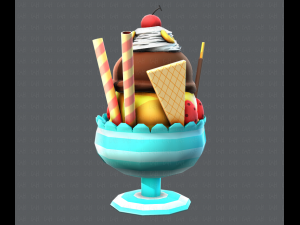 ice cream cup Modello 3D