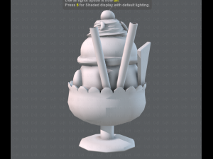 ice cream cup Modello 3D