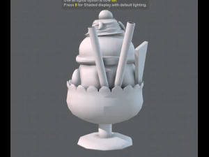 kubek do lod&oacute;w Model 3D